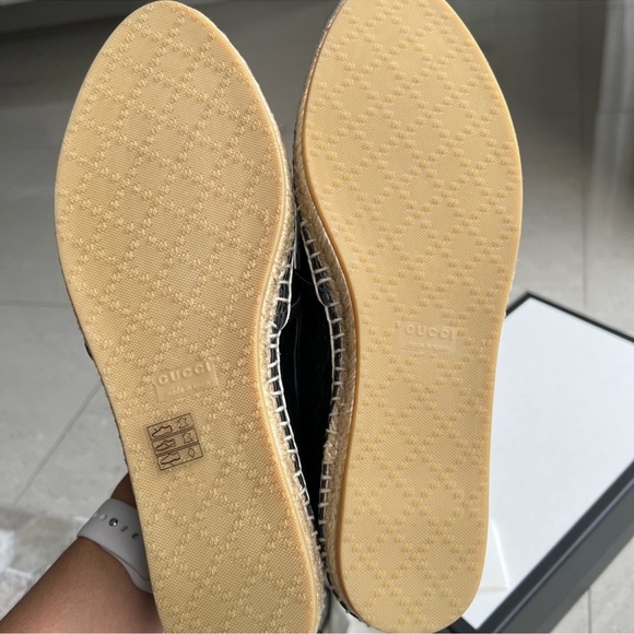 Gucci Leather Espadrilles Microguccissima Soft - Picture 6 of 12
